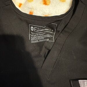 FIGS Classic Black Scrub Top